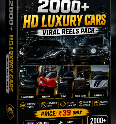 2000+ HD LUXURY CARS VIRAL REELS PACK 🚘🔥
